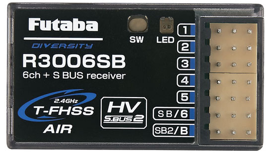 Futaba R3006SB S.Bus2 6Ch T-FHSS Telemetry Receiver