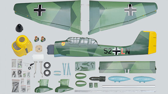 Phoenix Model Stuka Ju 87 GP/EP ARF - Parts