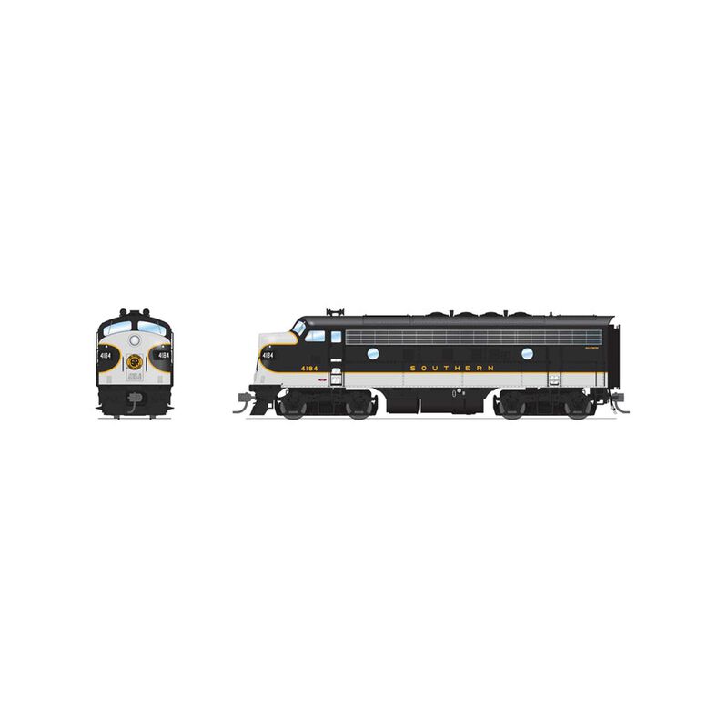 HO EMD F3A Locomotive, SOU 4185, Tuxedo Scheme