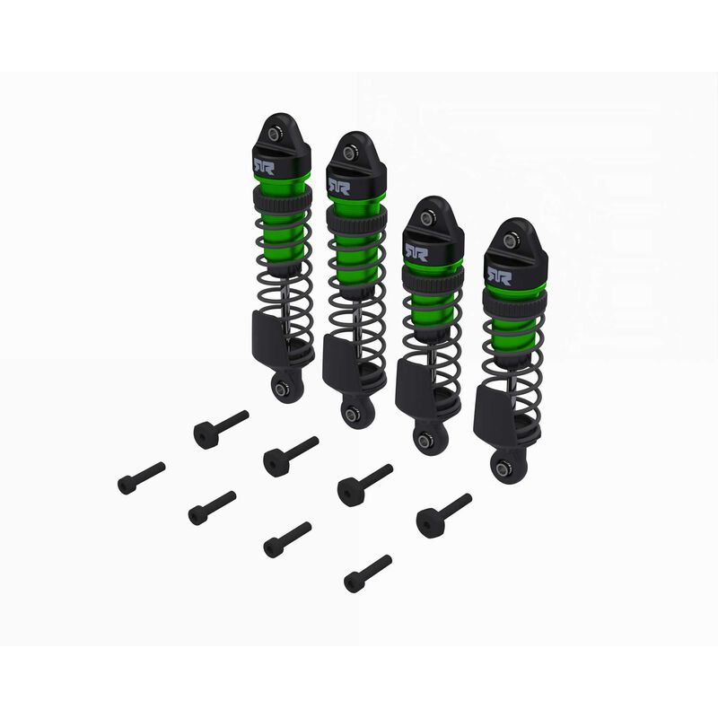 ARRMA Shock Set, Front/Rear Assembled, 700cSt Oil, Green (4Pcs): MINI