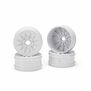 1/8 Pioneer 83mm Buggy Wheel, White (4)
