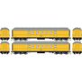HO ATH 60' Pullman Common Standard Postal Storage Car, MOW Yellow #111279/111280 (2)