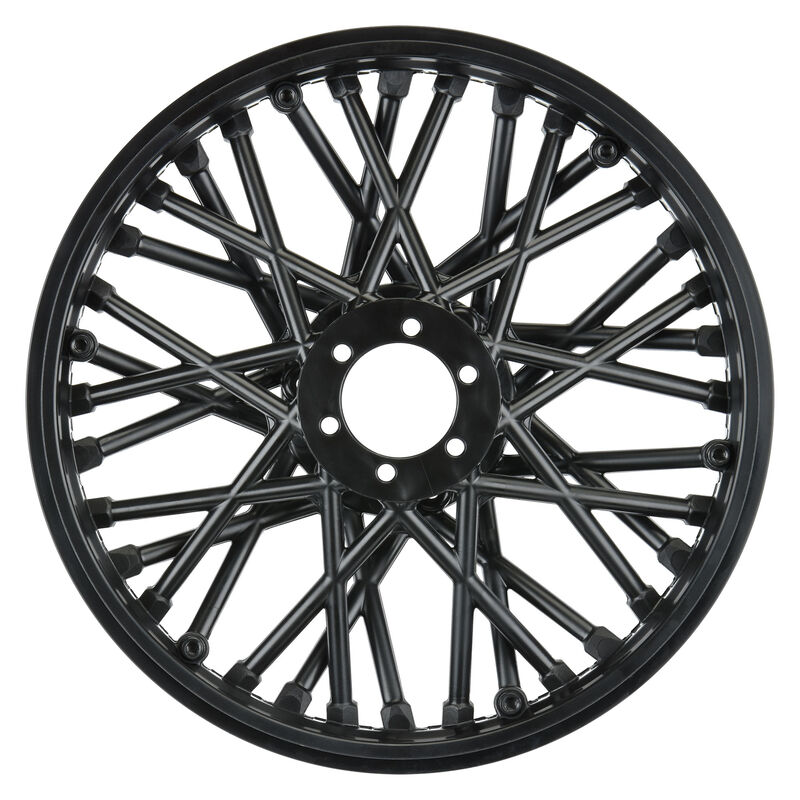 1/4 Bullyspoke V2 Bead Front Wheel Black: Promoto-MX