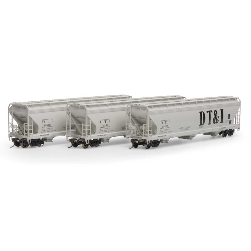 HO ACF 4600 3-Bay CF Hopper, DT&I #1 (3)