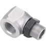 Muffler, Right Angle Adapter with Nut: AG, AH