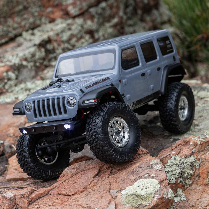 1/24 SCX24 2019 Jeep Wrangler JLU CRC 4X4 RTR Brushed Rock Crawler (Battery & Charger Included), Gray