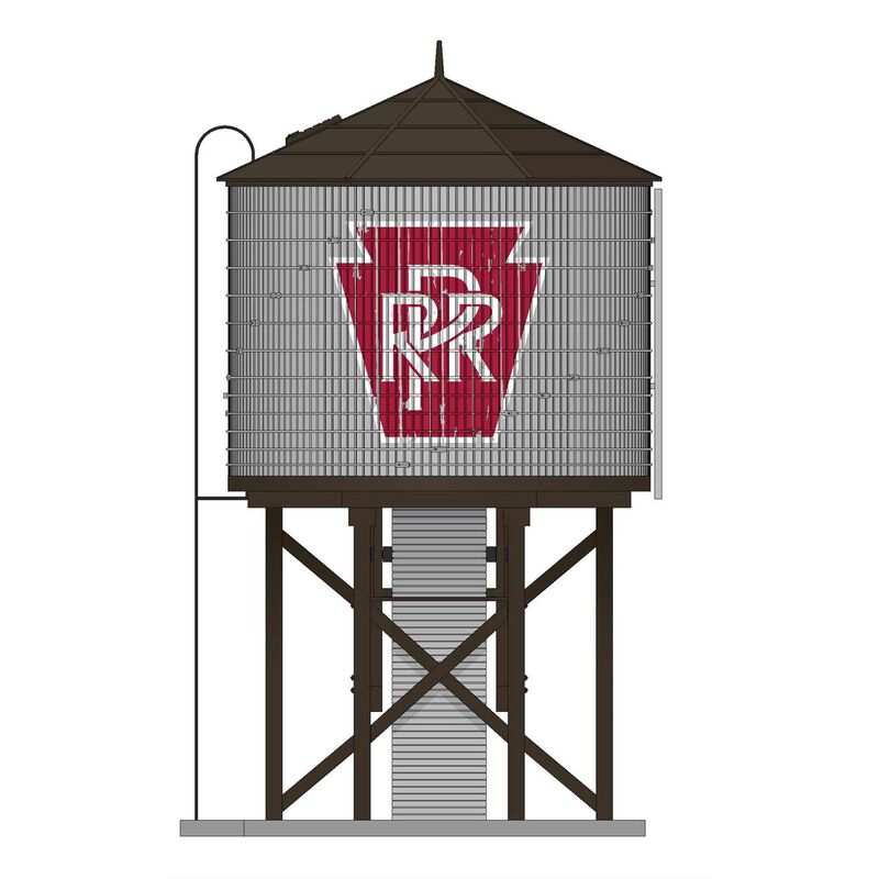 HO, Operating Water Tower with Sound, PRR, Weathered