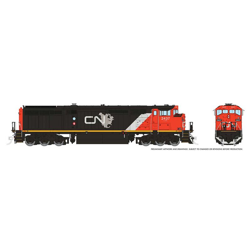 HO Dash8-40CM Locomotive, CN #2440