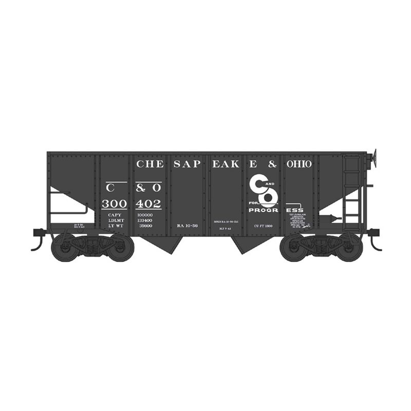 HO 55 Ton Fishbelly Hopper Chesapeake & Ohio Rd #300445
