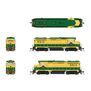 HO EMD GP30, RDG 5520, Green & Yellow, Paragon4 Sound/DC/DCC