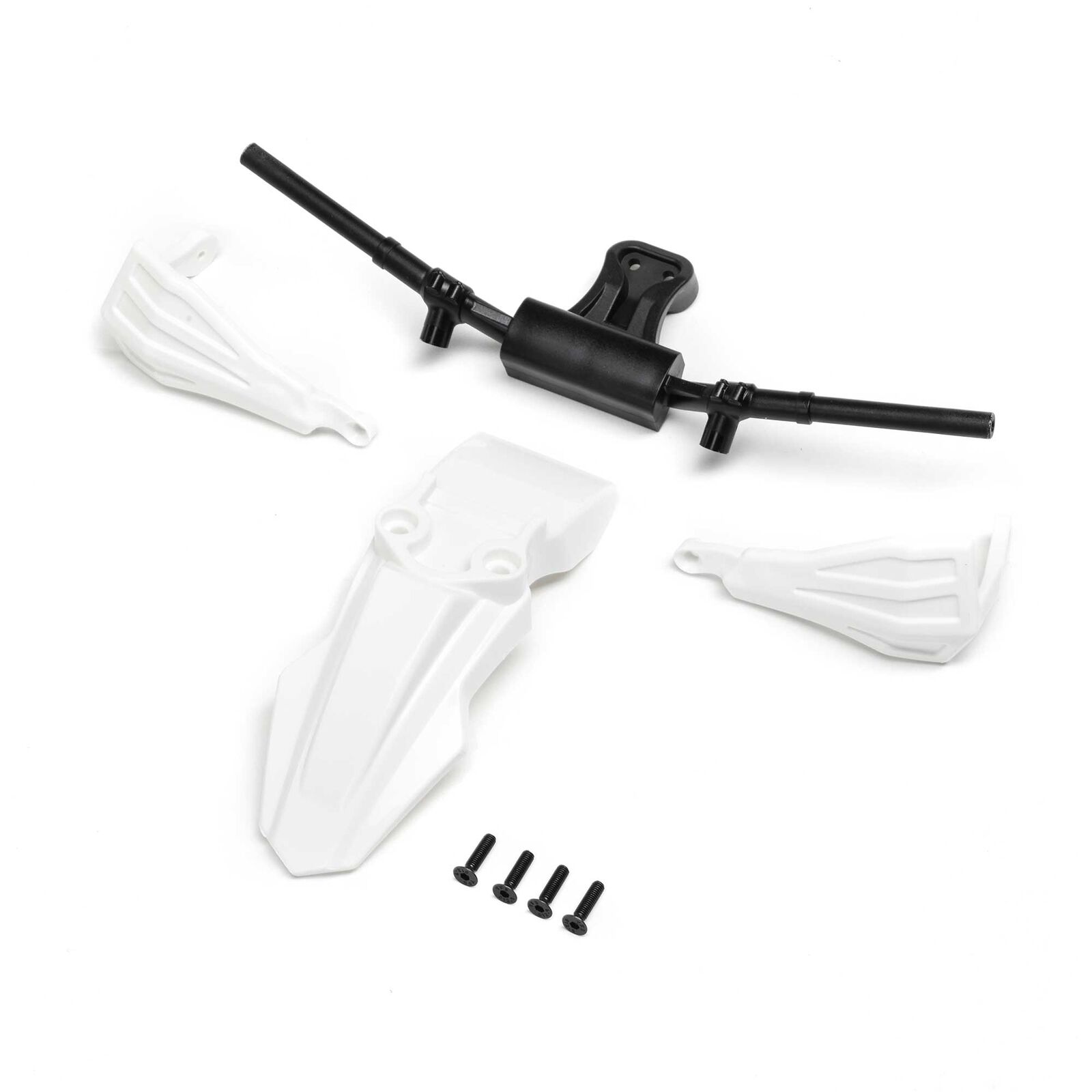Fender, Handguards & Handle Bars, White: PM-SM/MX