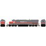 HO SD40T-2 Locomotive with DCC & Sound, Potash/WRIX #35022