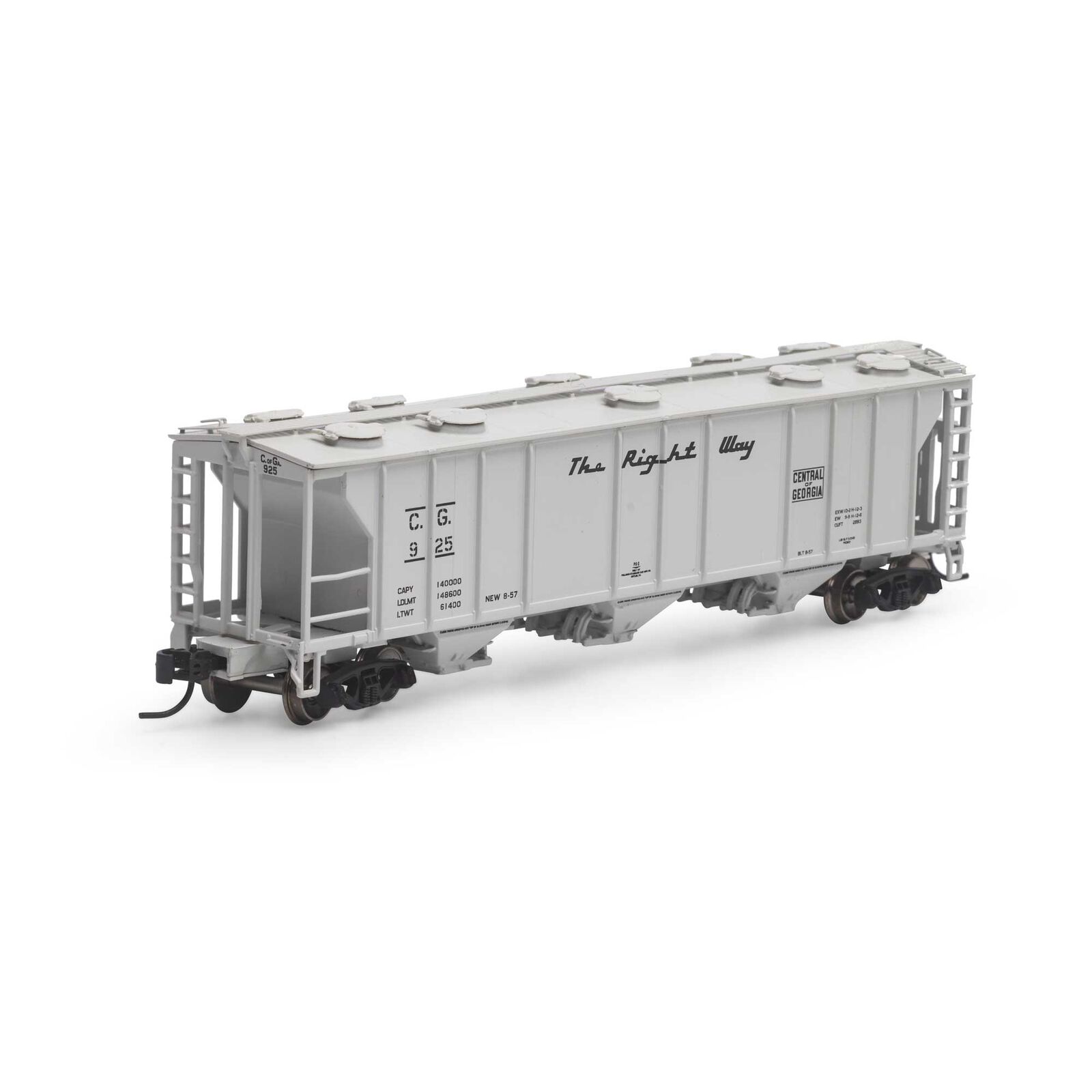 N PS-2 2893 3-Bay Covered Hopper, C of G #925