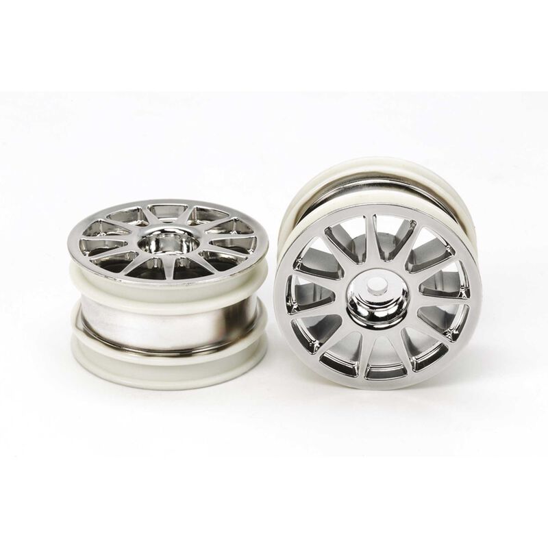 1/10 M-Chassis 11-Spoke Front/Rear Wheel, Chrome Plated (2)