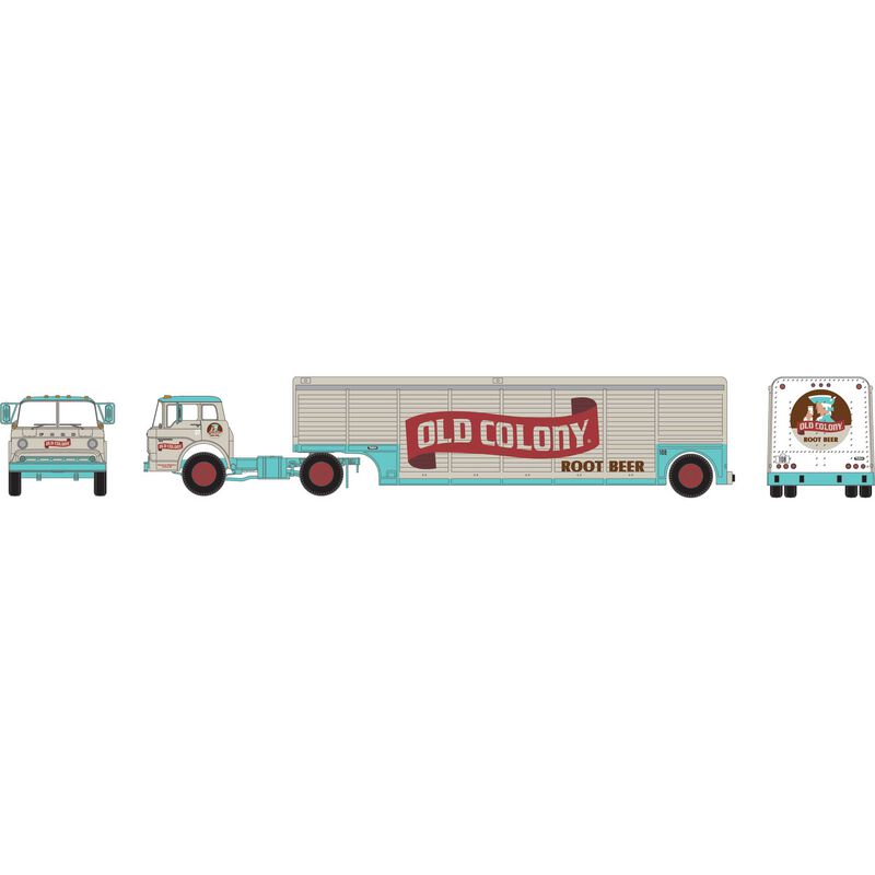 HO Ford C with Beverage Trailer, Old Colony