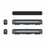 HO NYC Heavyweight 5-Car Passenger Set, Two-Tone Gray Scale (254, 1840, 1855, 1878, 3)