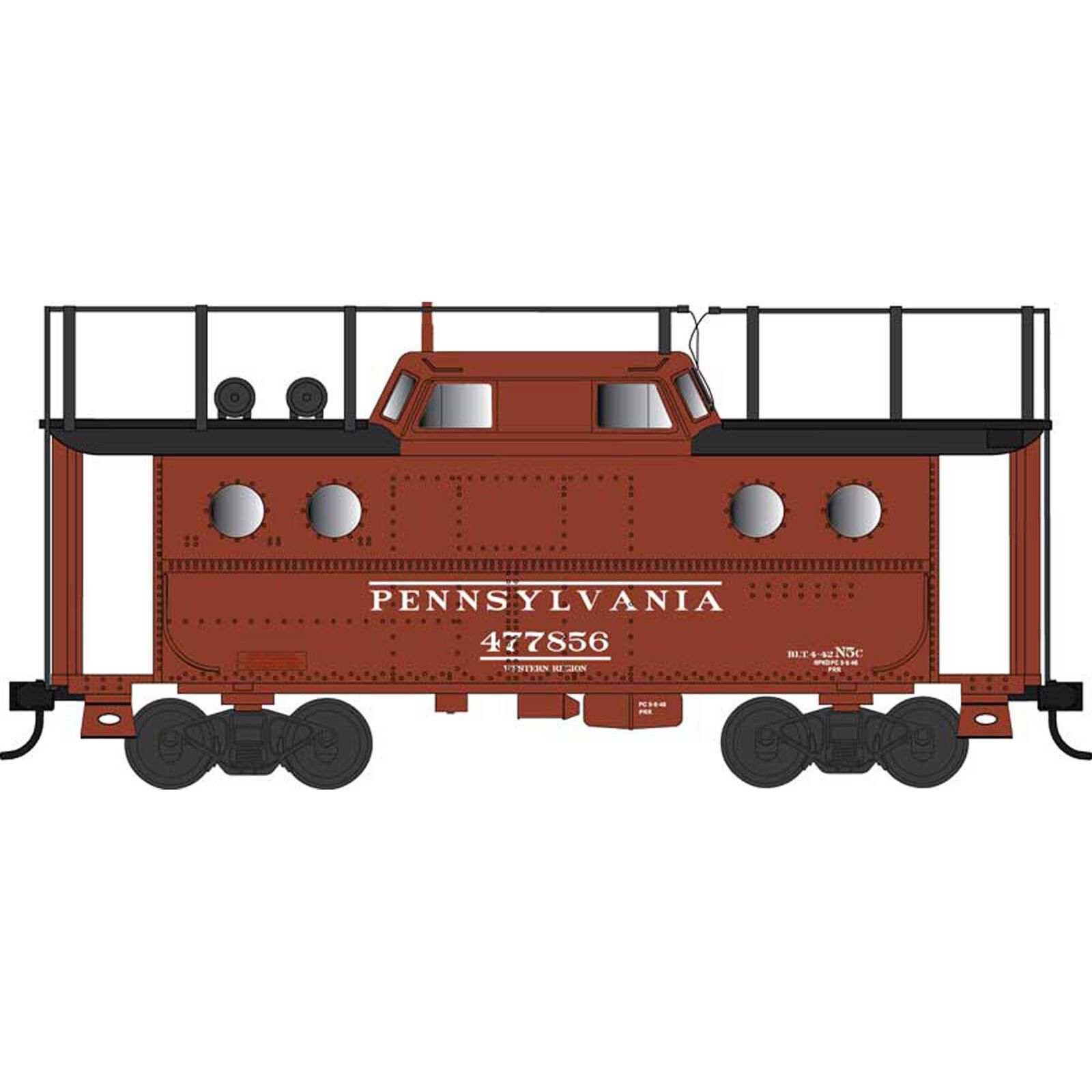 HO N5c Caboose PRR/Early West Reg with Antenna #477856