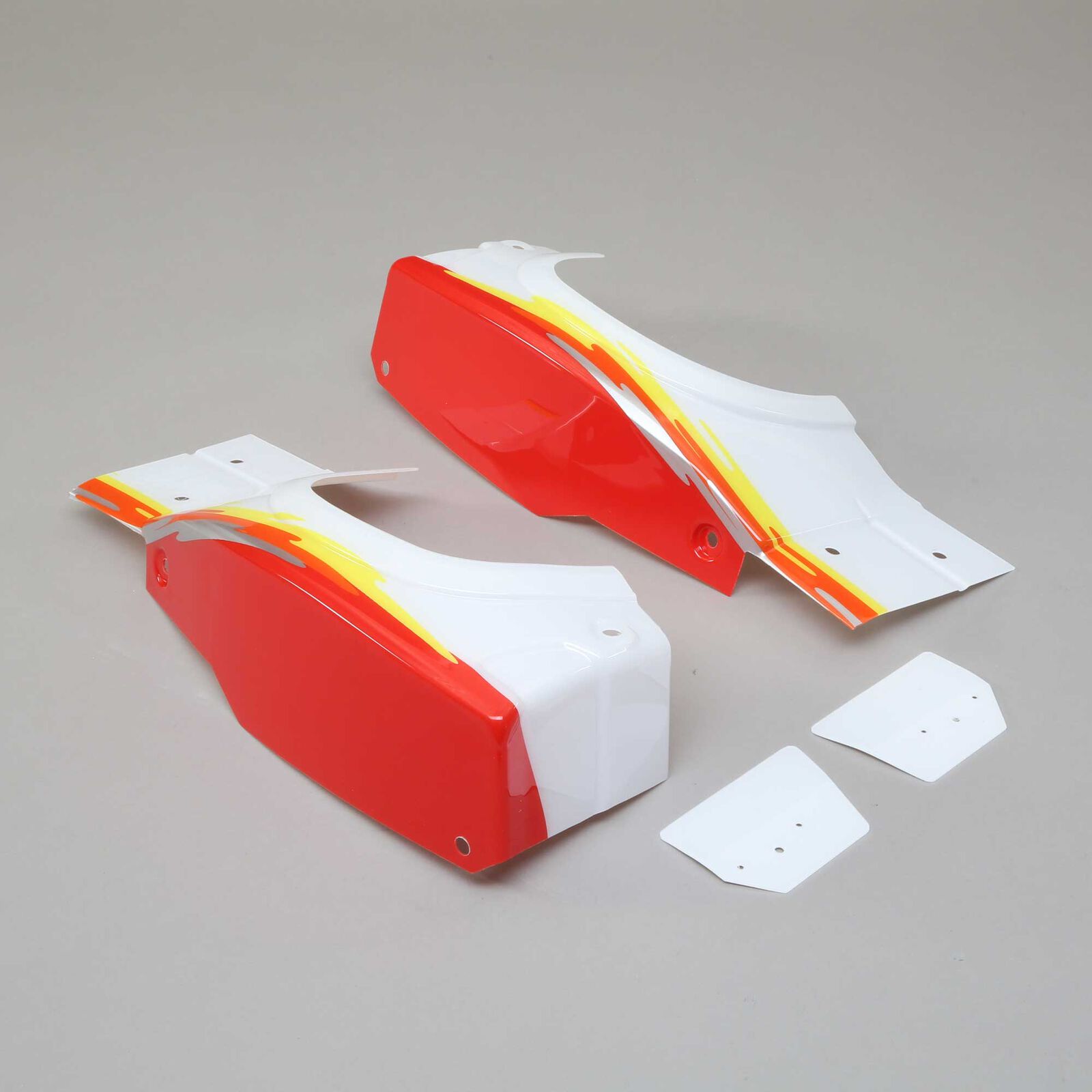 Left and Right Rear Fender Set, Red: Super Baja Rey