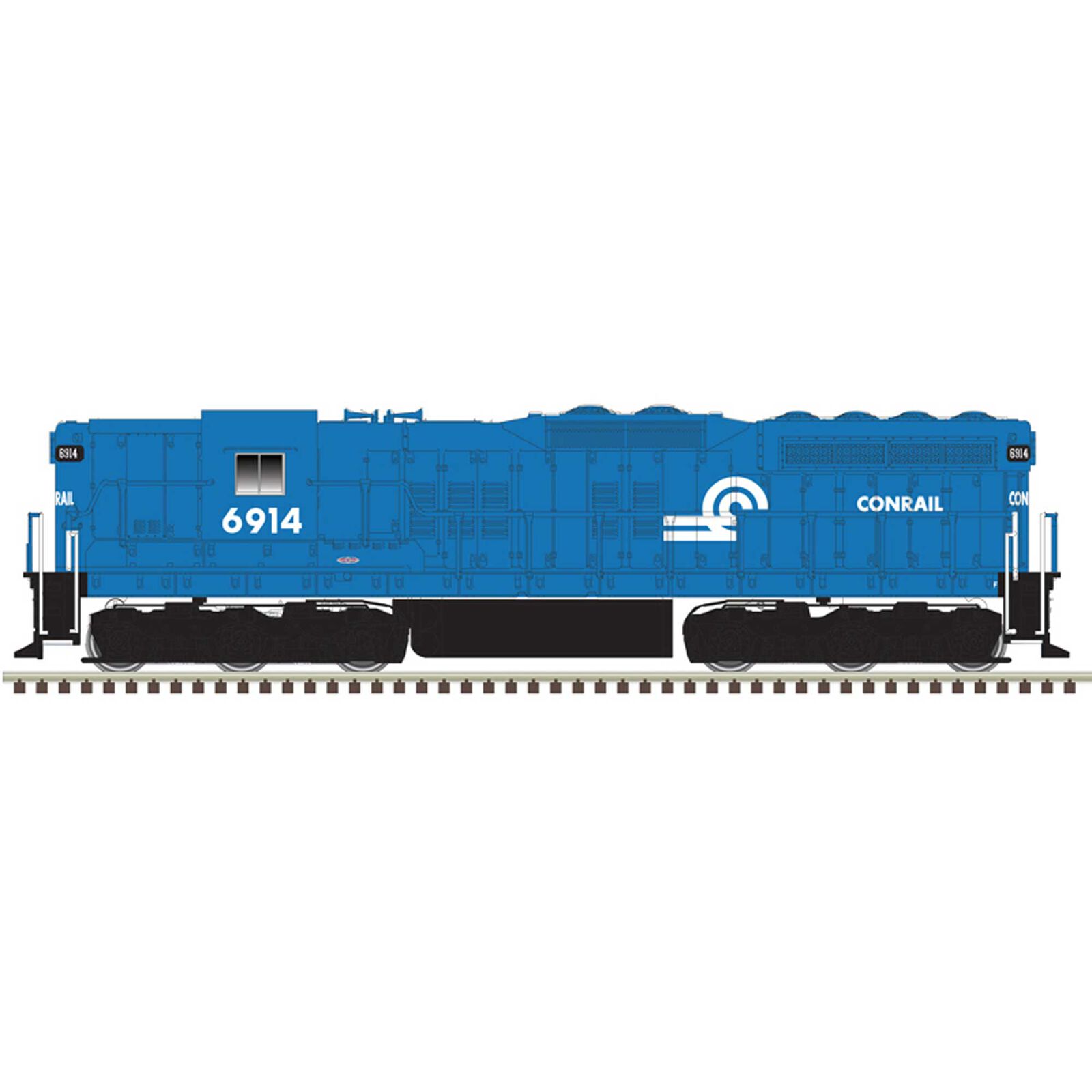 Classic N SD-9 Silver Loco Conrail 6914