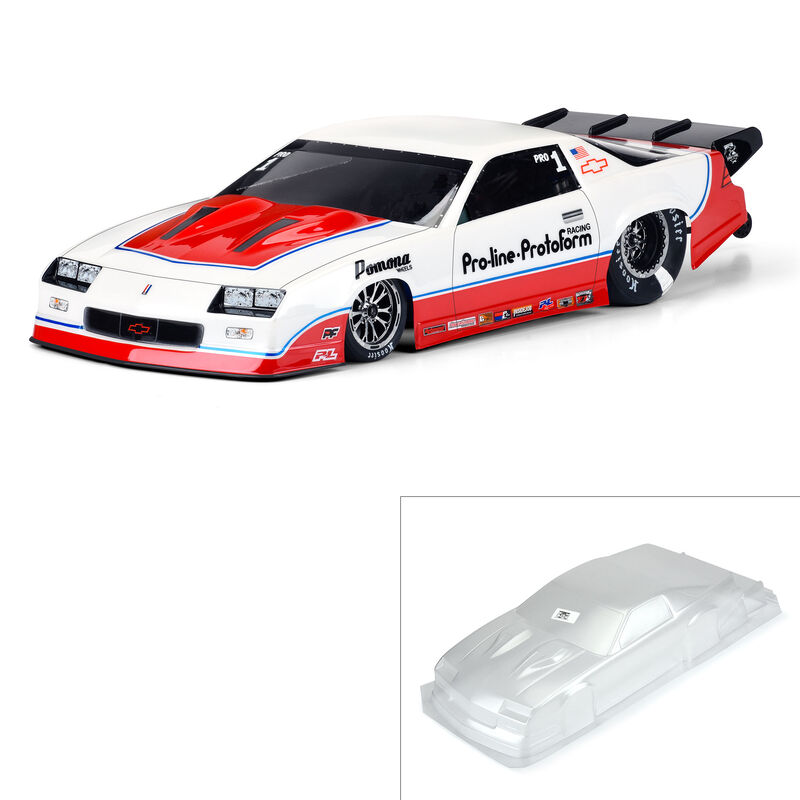 1/10 1985 Chevrolet Camaro IROC-Z Clear Body: Drag Car