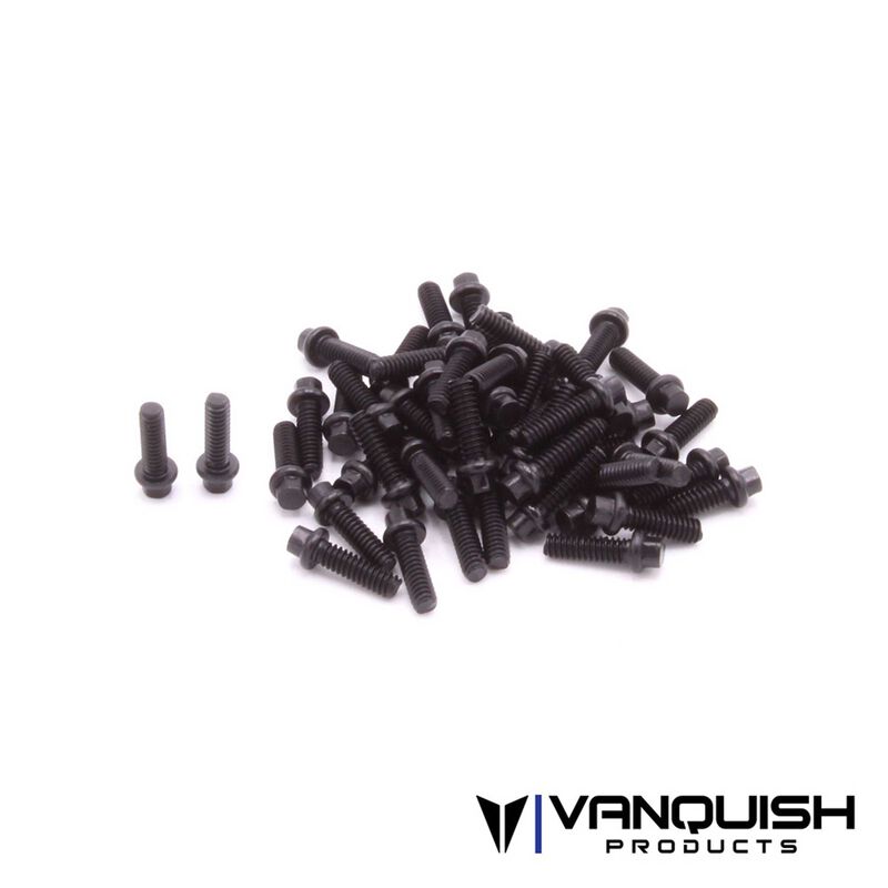 Hex Scale Black Wheel Screw Kit