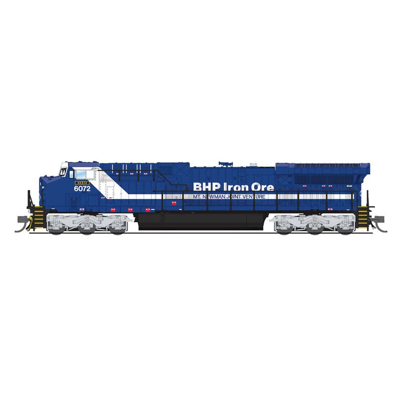 N GE AC6000 Locomotive, BHP Iron Ore #6072, Blue & White, "Hesta"