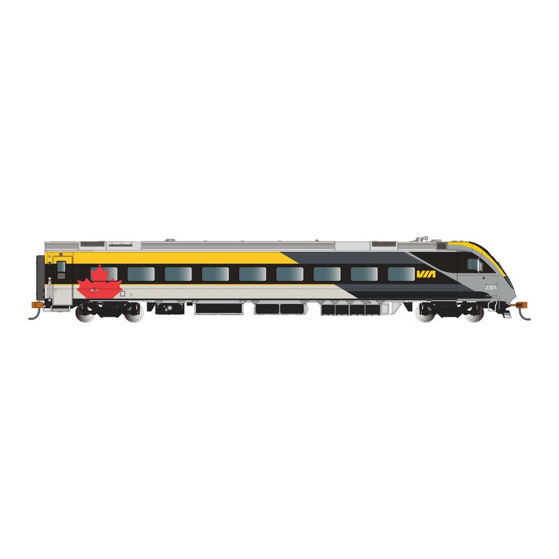 N Siemens Venture Passenger Cab Car w/ DCC & Lighted Interior - Via Rail Canada&trade; #2301