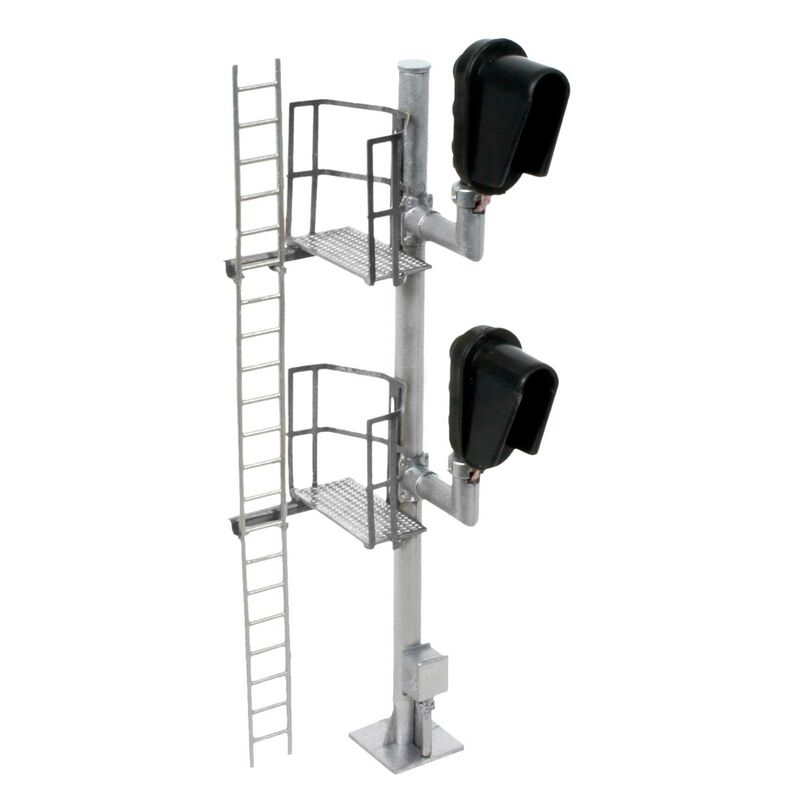 HO Signal Hooded Modern Double Head LH