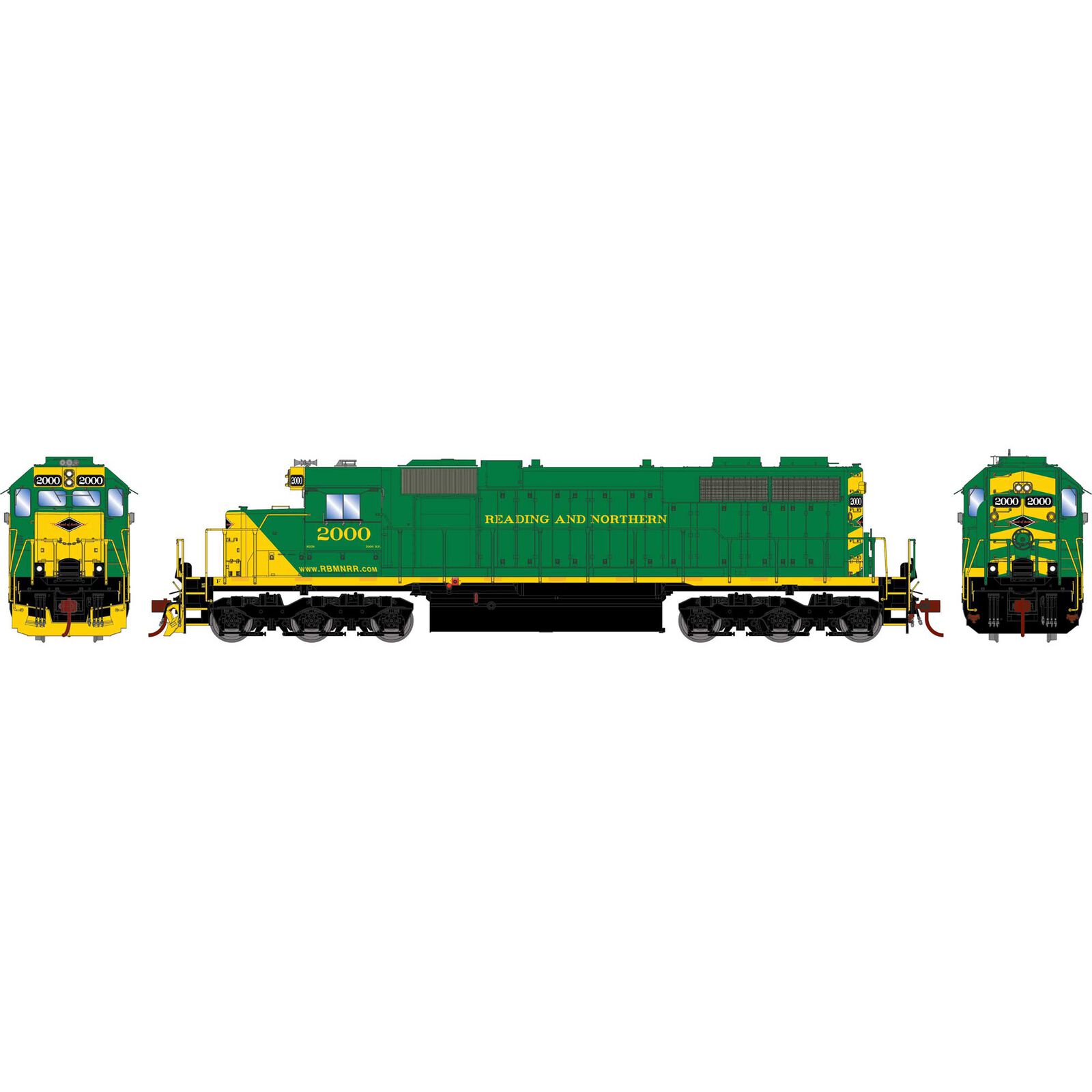 HO RTR SD38 with DCC & Sound, RBMN #2000