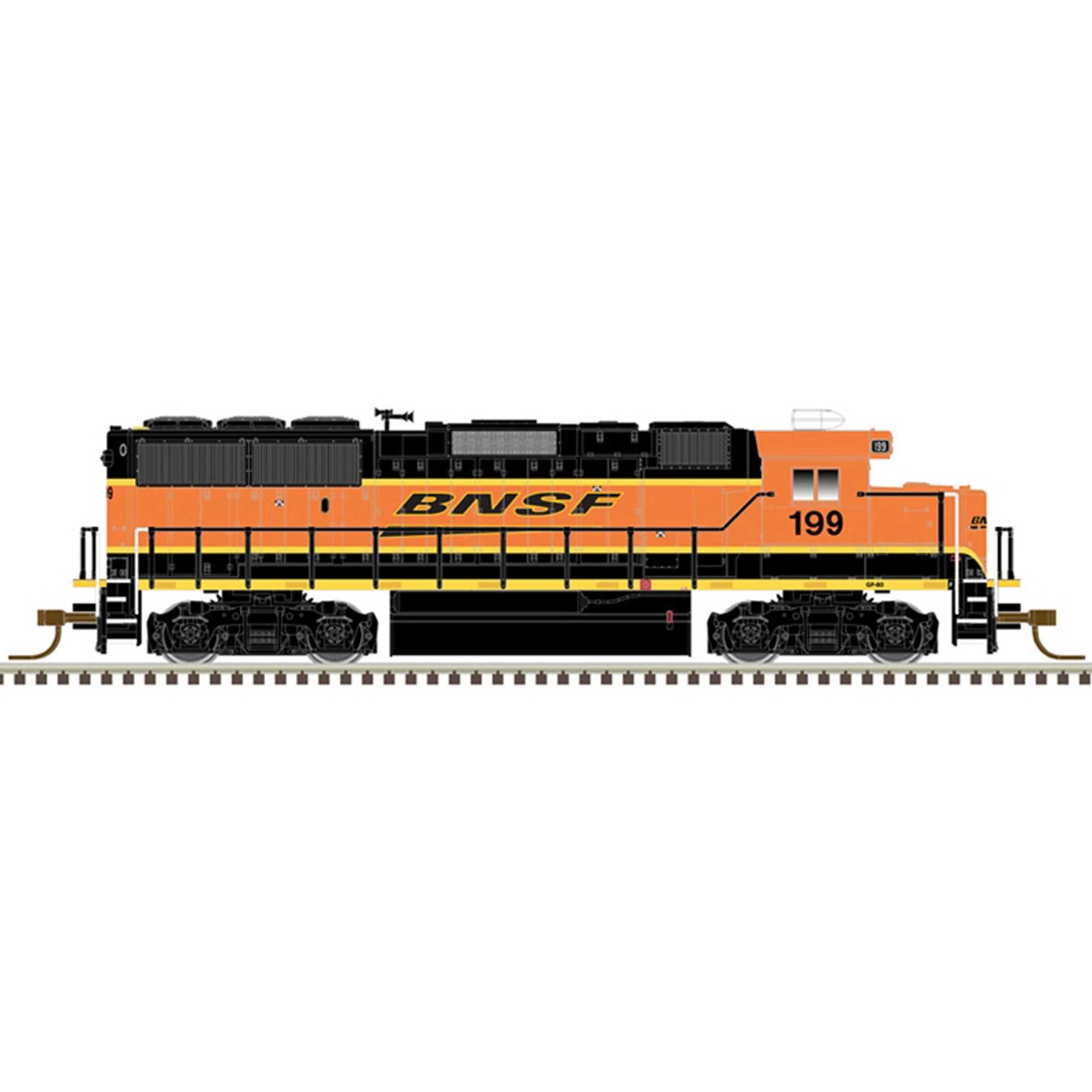 BNSF Railway 199 (Orange Yellow Black)