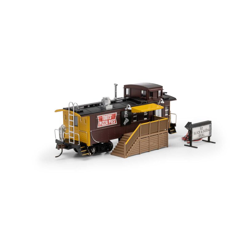 Athearn HO Concession Caboose, Toots Pizza Pies