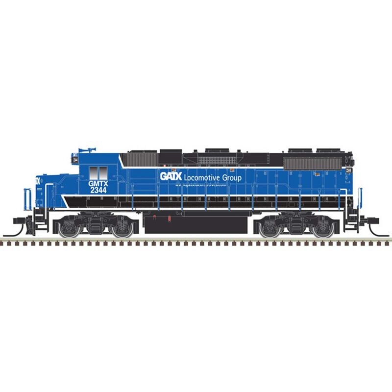 N GP38-2 Phase II GMTX #2344, Black/White/Silver