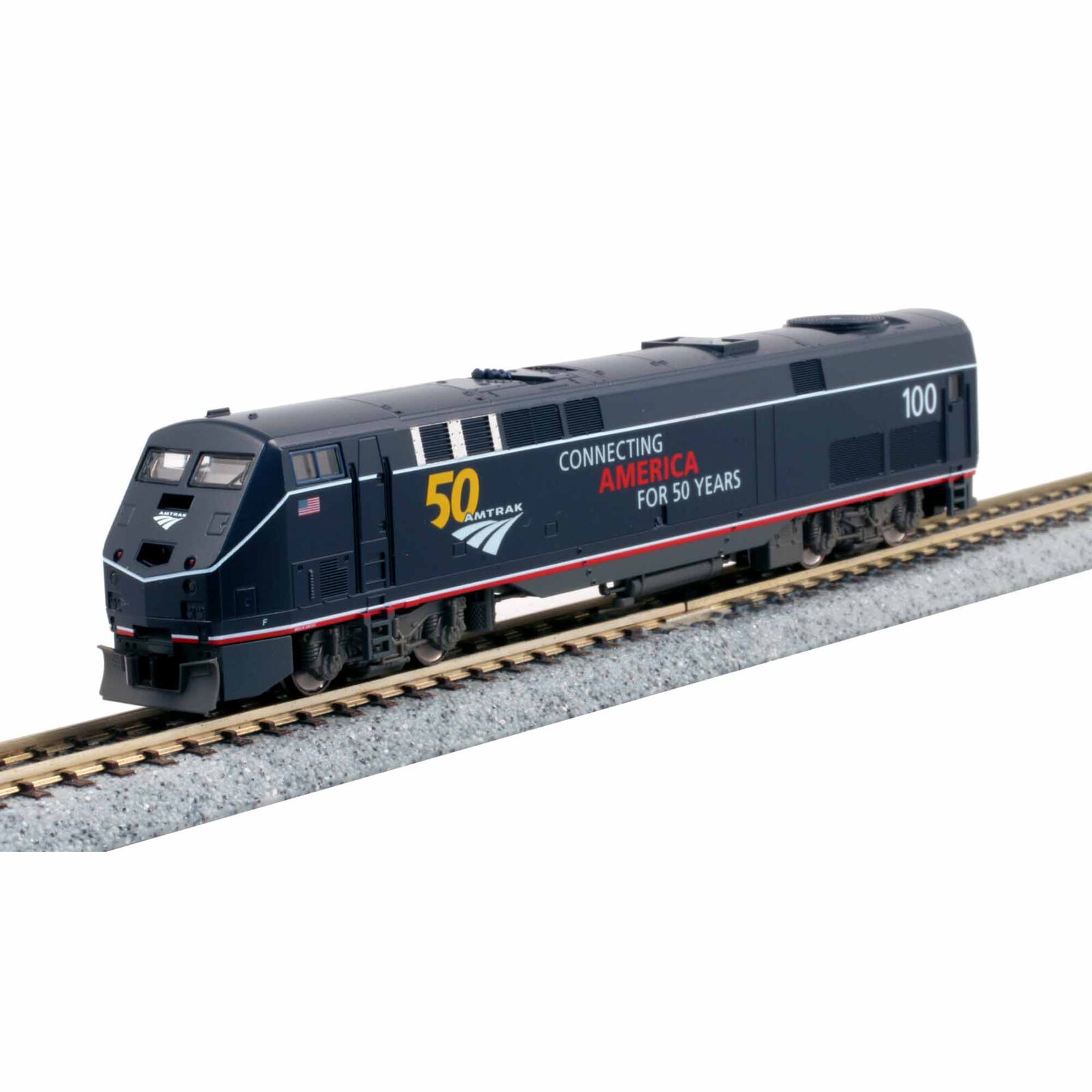 N P42 Amtrak "Midnight Blue" #100 50th Anniversary