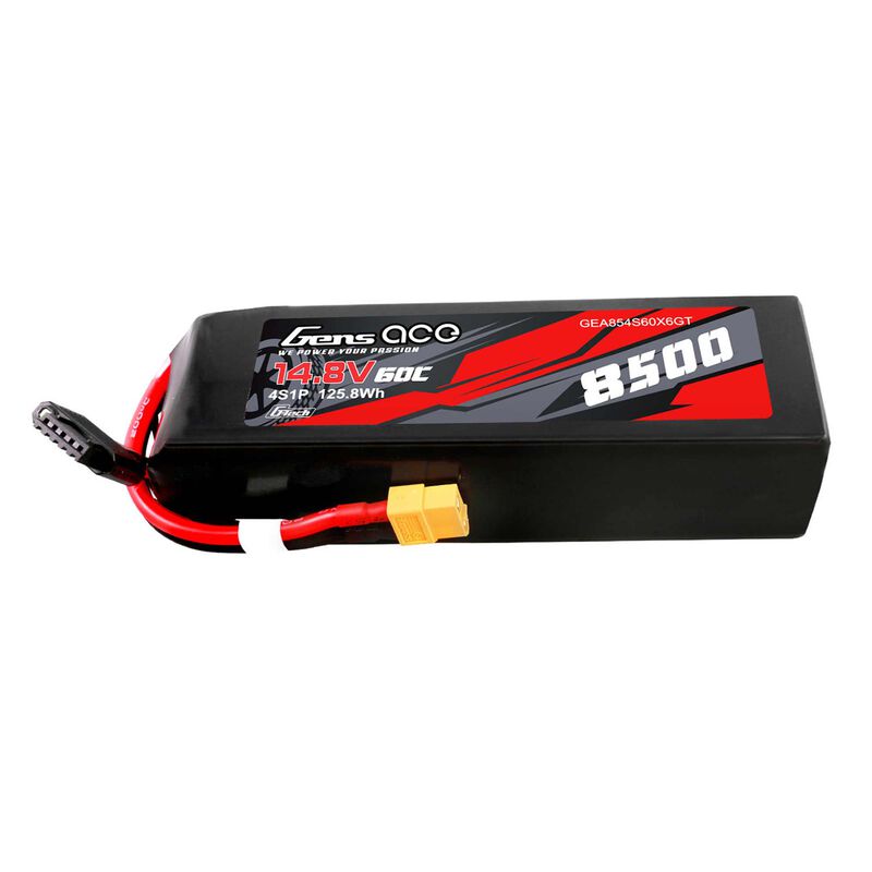 14.8V 8500mAh 4S 60C G-Tech Smart Lipo Battery: XT60