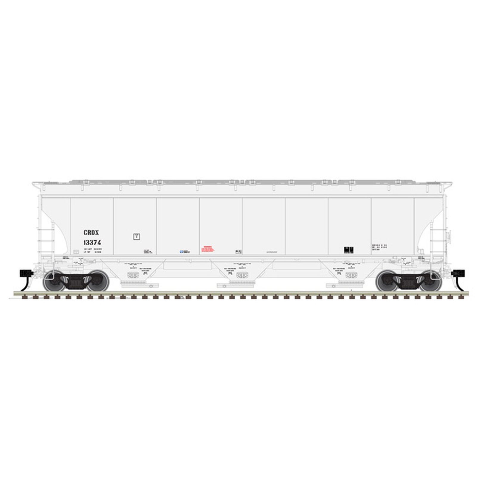 O Trinity 5161 Covered Hopper Chicago Freight Car