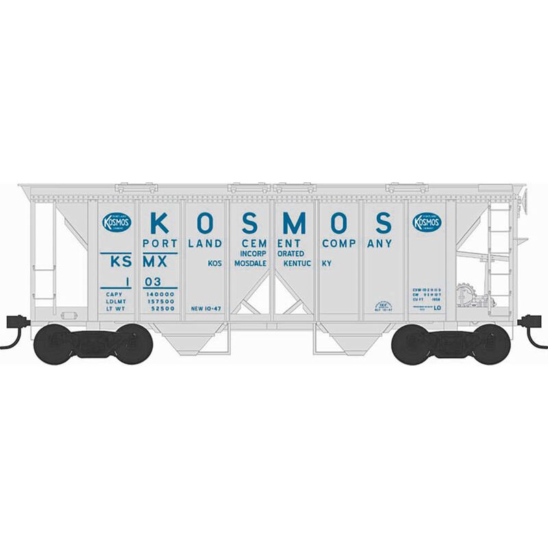 HO H34 Covered Hopper Kosmos Cement #108