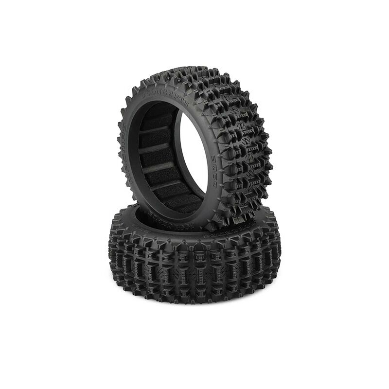 1/8 Magma 83mm 4x4 Buggy Tires with Inserts, Yellow Compound (2)