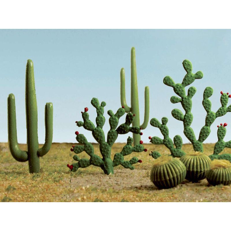 HO Mixed Cacti 1/4" - 2.5" Tall