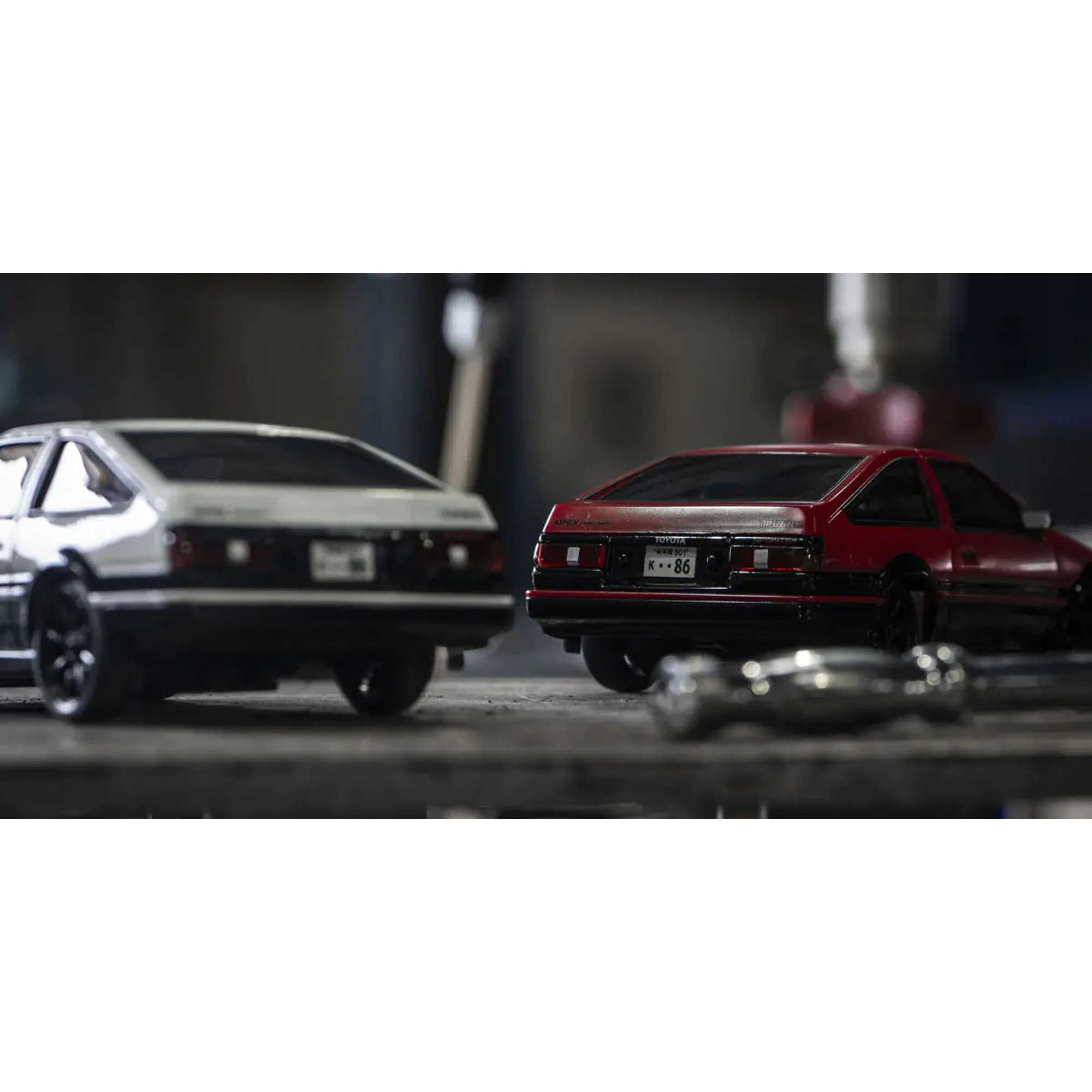 Kyosho 1/28 Toyota Trueno AE86 2WD On-Road First Mini-Z RTR, Red