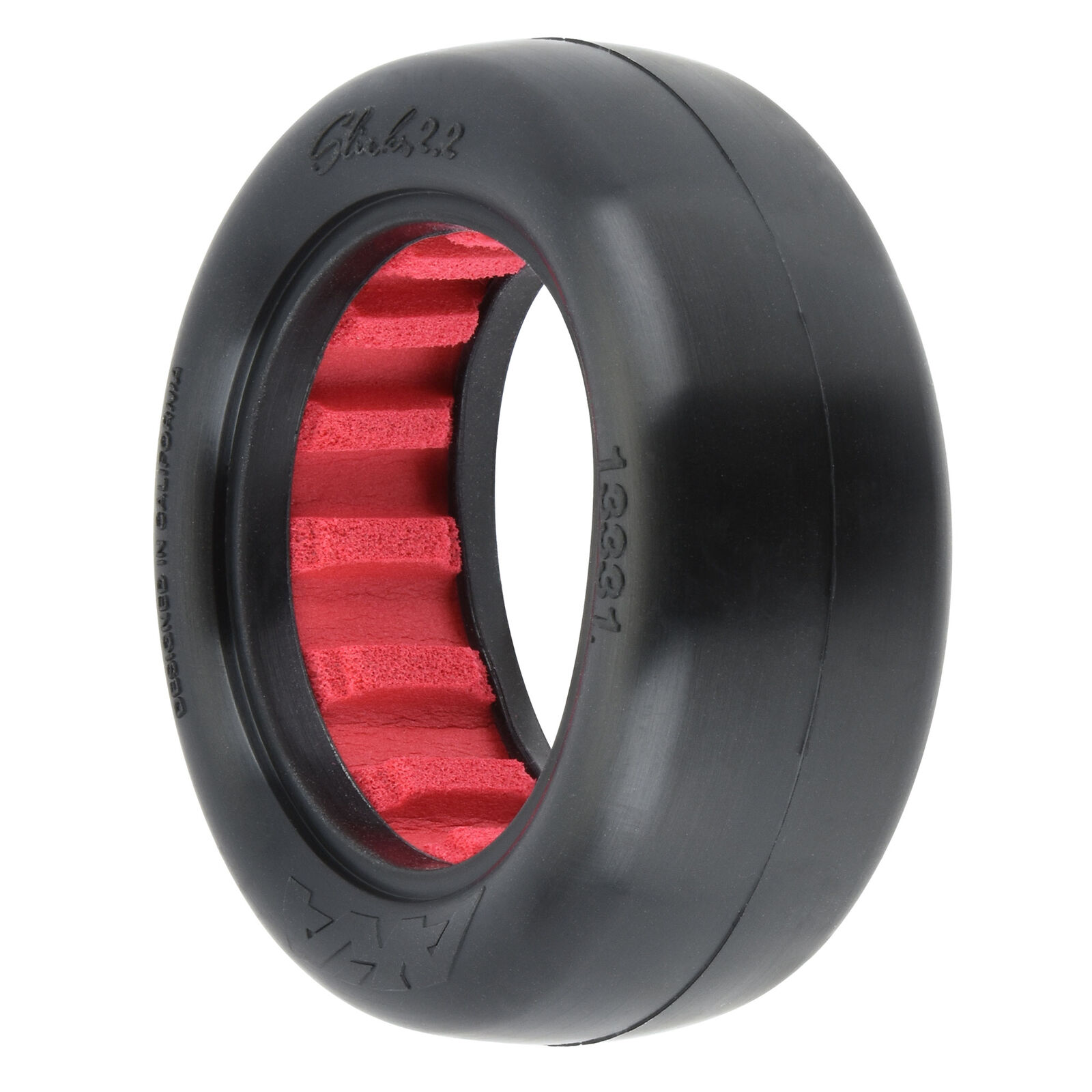 1/10 Buggy Slick 2.2" Tires with Red Insert, Super Soft Long Wear (2)