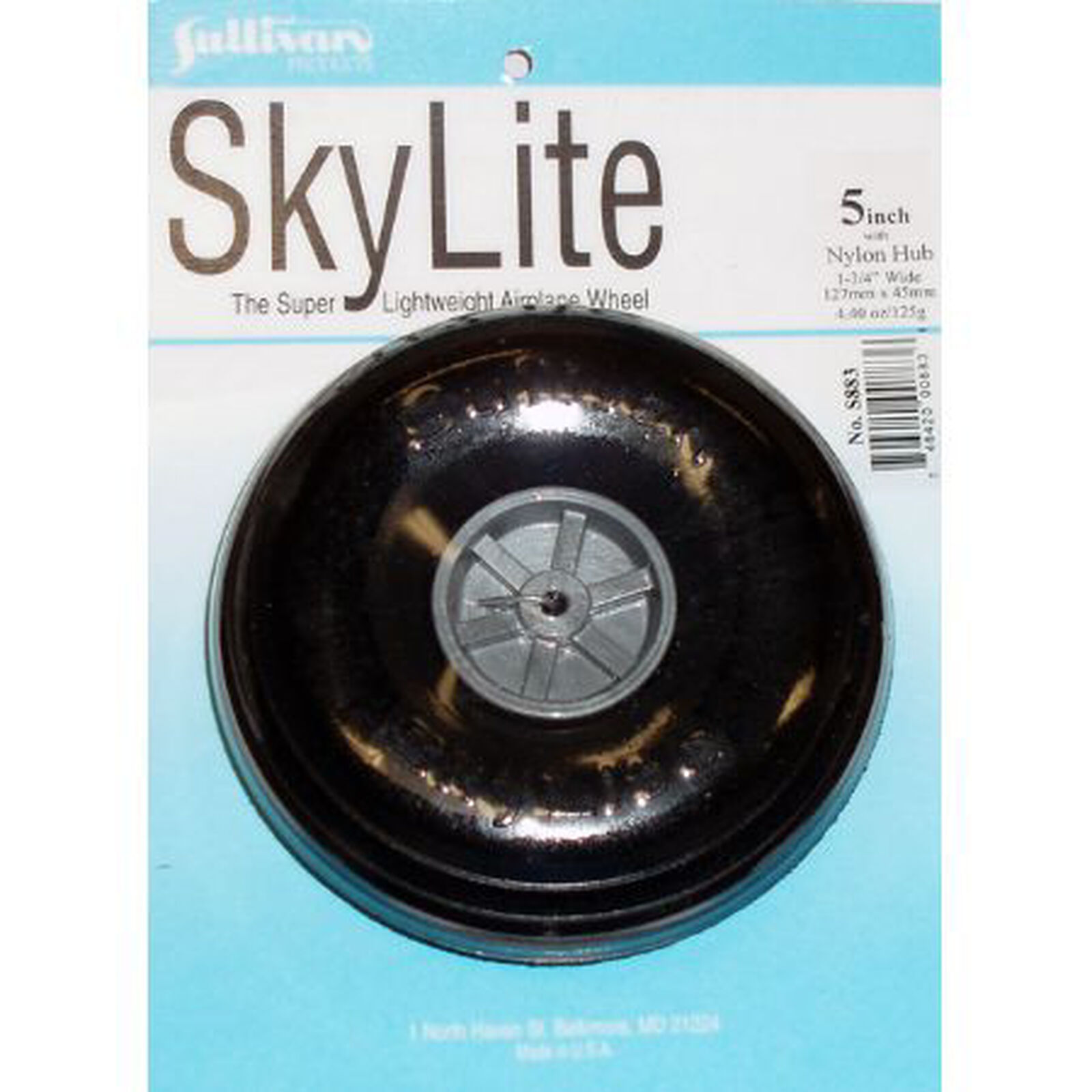 Skylite Wheel with Tread 5" (1 wheel and tire included)