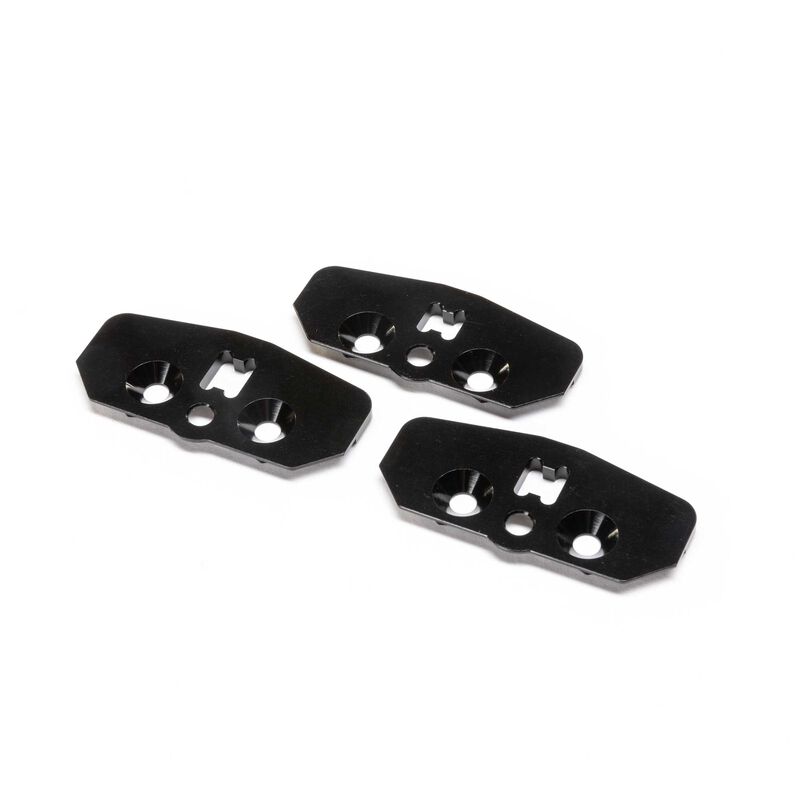 Team Losi Racing Skid Plate Set, Adj Chassis, Aluminum: 8X 2.0