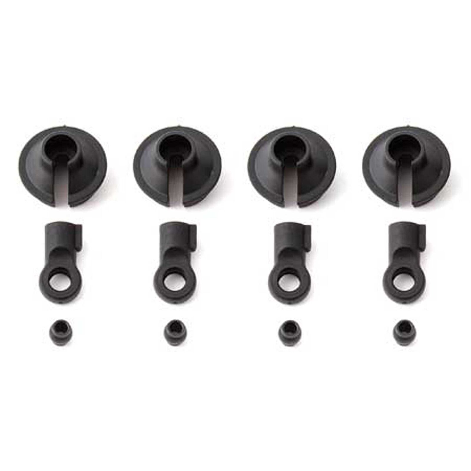 Shock Rod Ends and Spring Cups, 20mm (4)