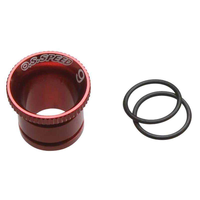 Carburetor Reducer 9mm, Red: Speed 21 V-Spec
