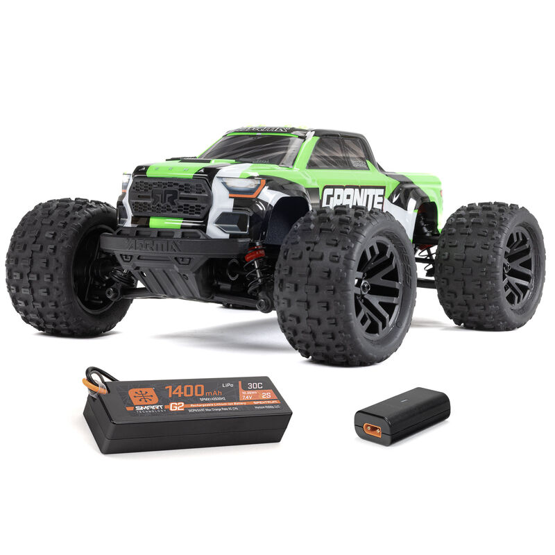1/18 GRANITE GROM 4X4 RTR Brushed Monster Truck (Battery & Charger Included), Green - SCRATCH & DENT