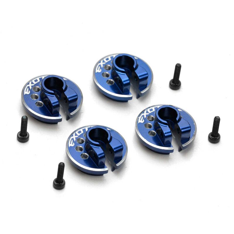 TRAXXAS ULTRA SHOCK CLAMPING SPRING CUPS, alloy (4)