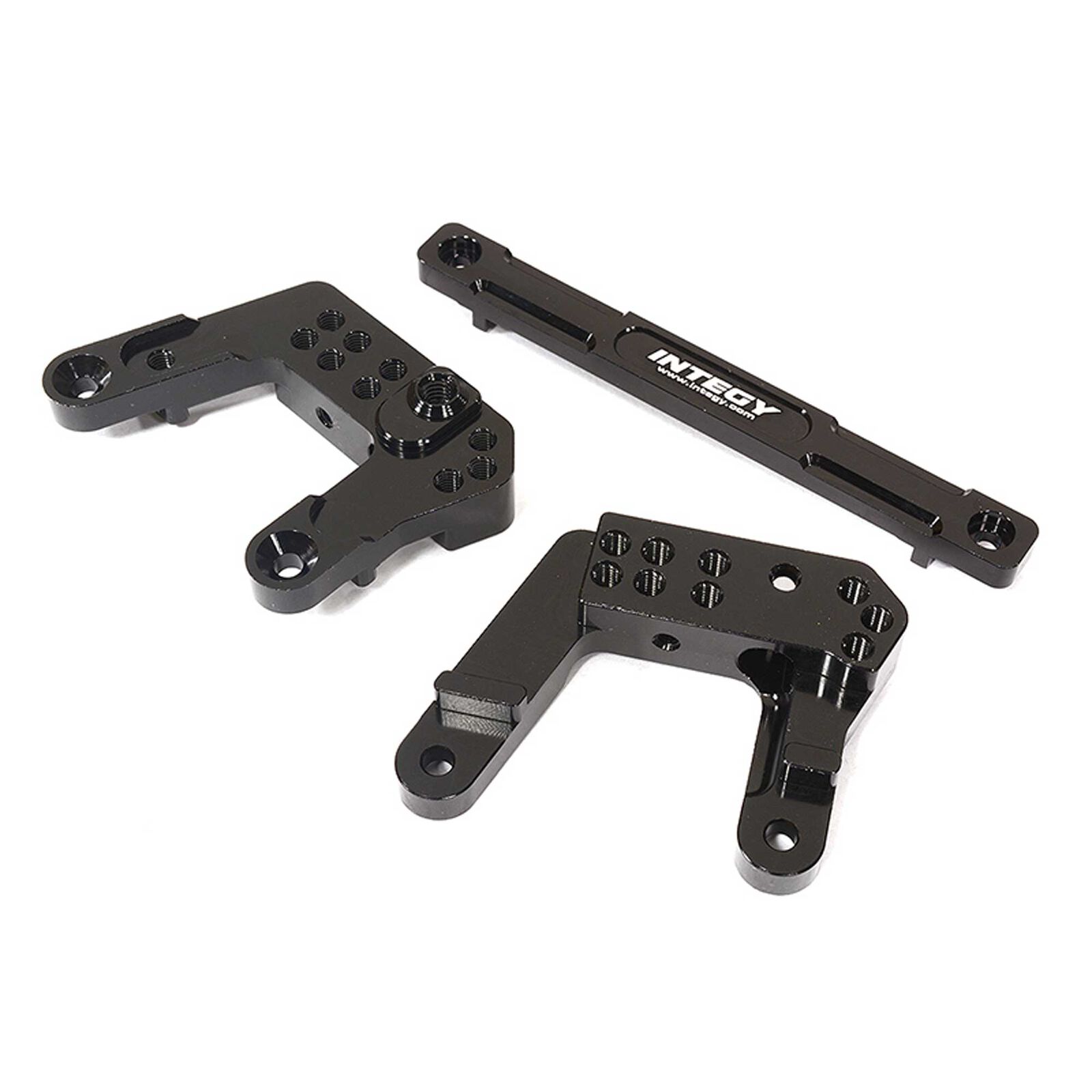 Rear Shock Mounts, Black: 1/10 Enduro Sendero