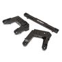 Rear Shock Mounts, Black: 1/10 Enduro Sendero