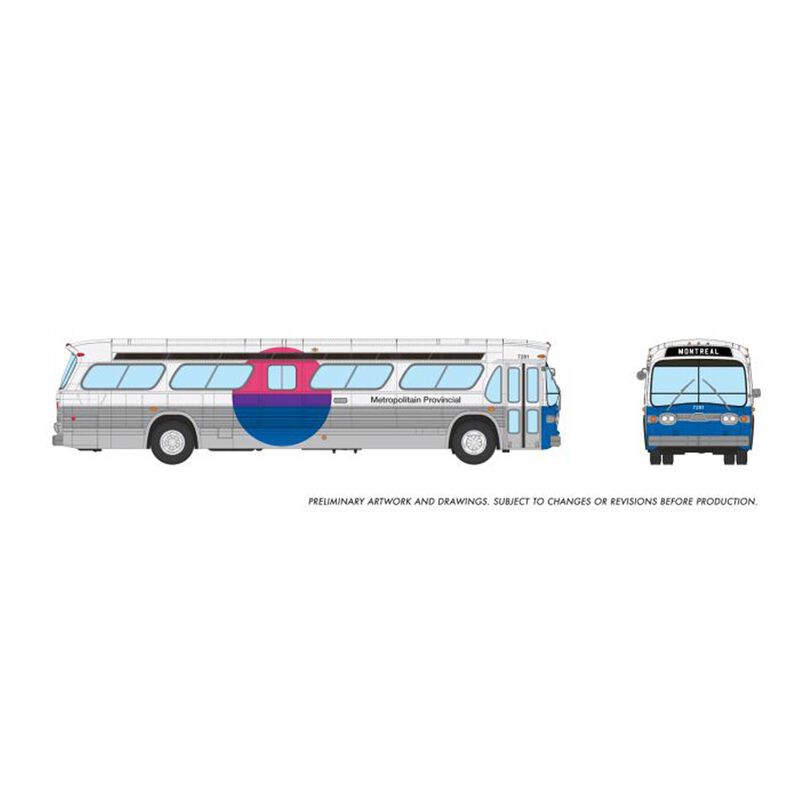 HO 1/87 New Look Bus (Deluxe): Metropolitan Provincial: #7276