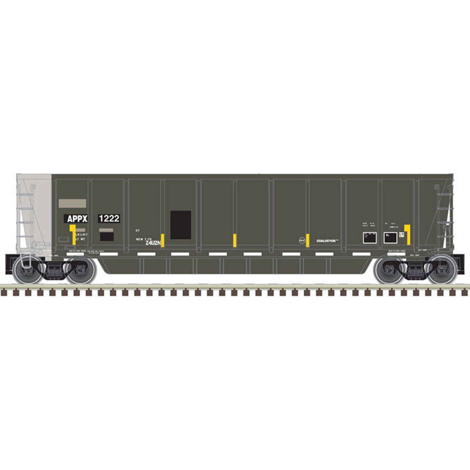 N Coalveyor Bathtub Appalachian Railcar #1222